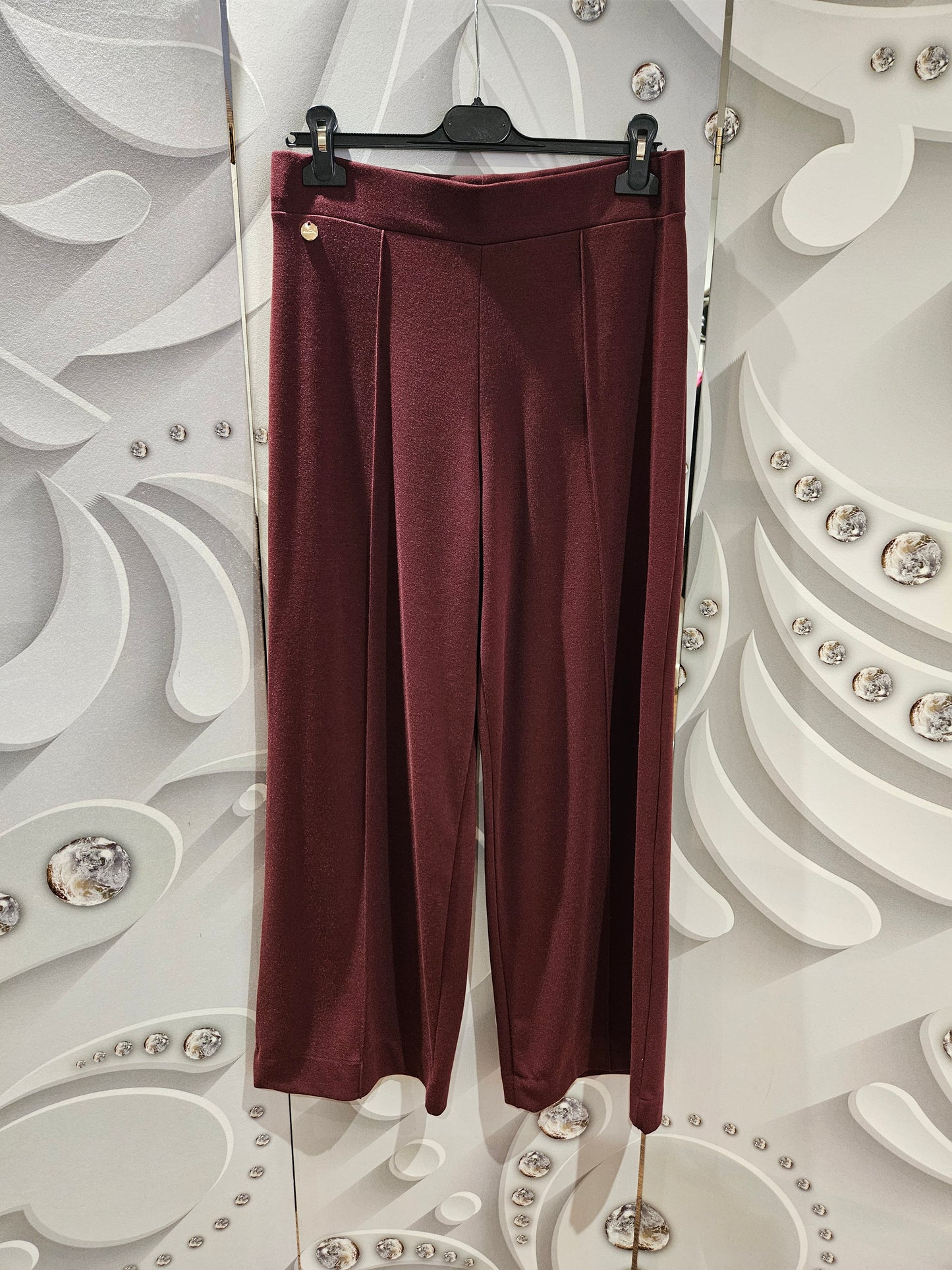 Cropped Wide Leg Trousers