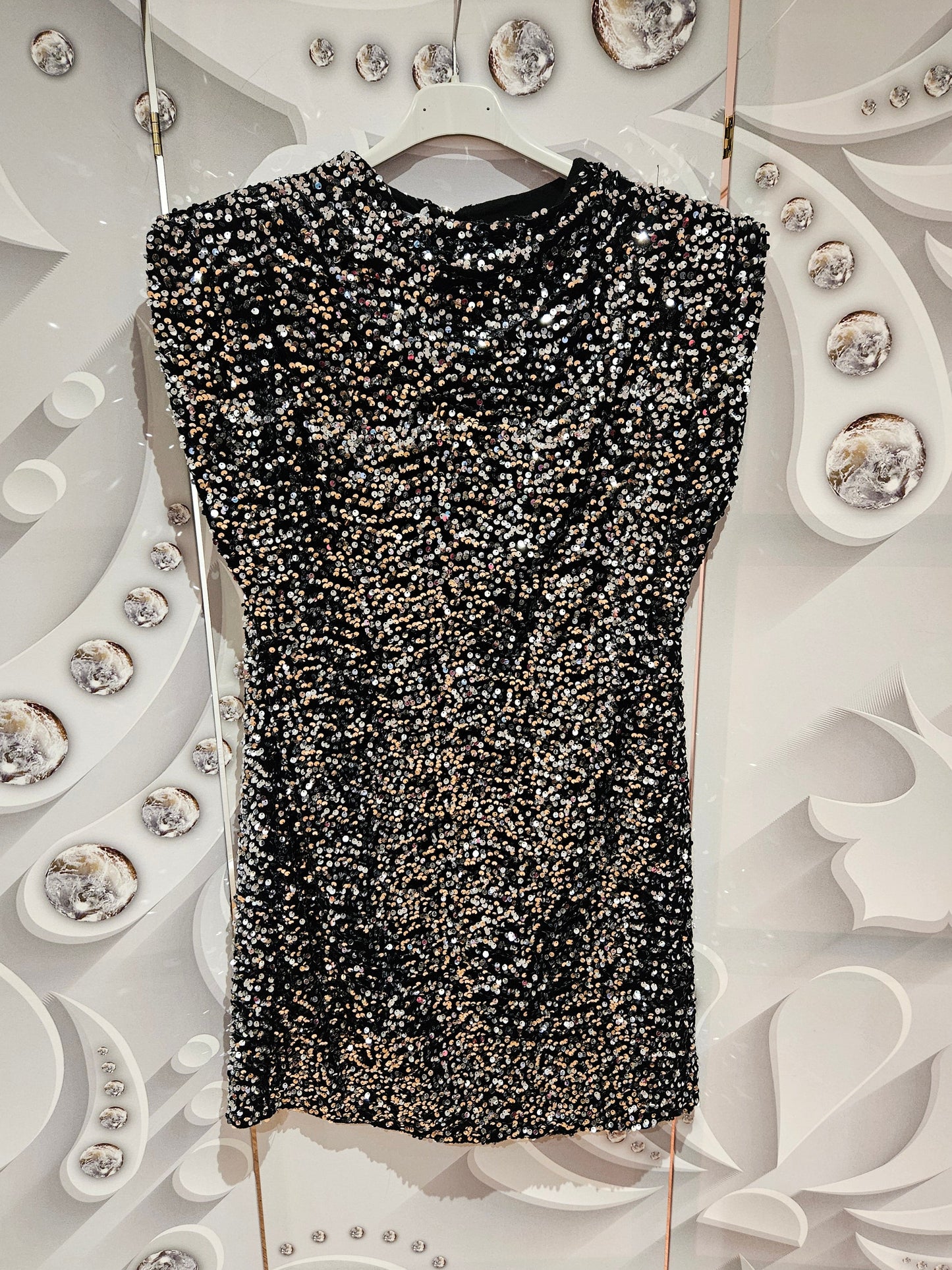 Sleeveless Sequin Mini Dress