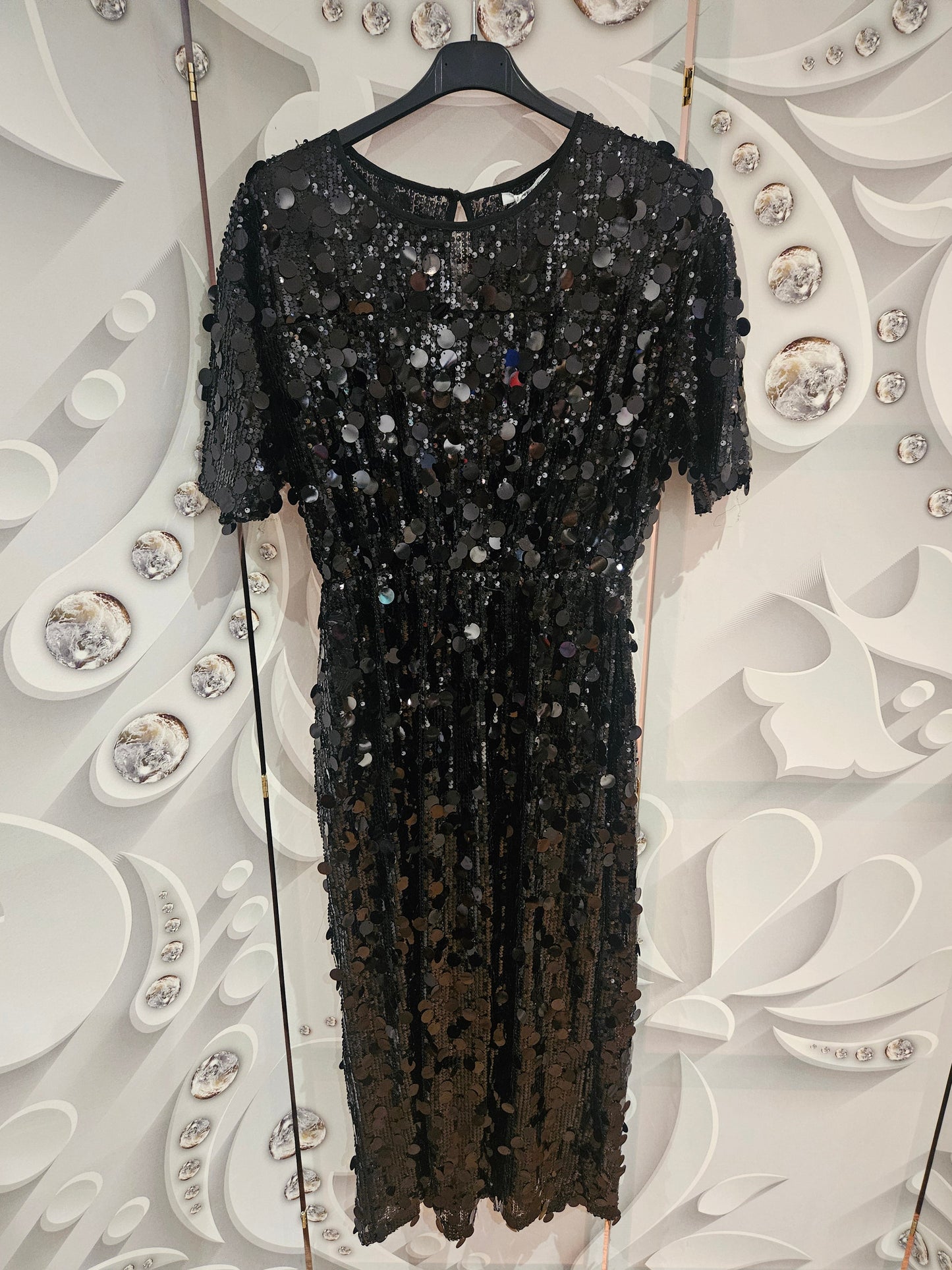 All Over Sequin Midi Dress