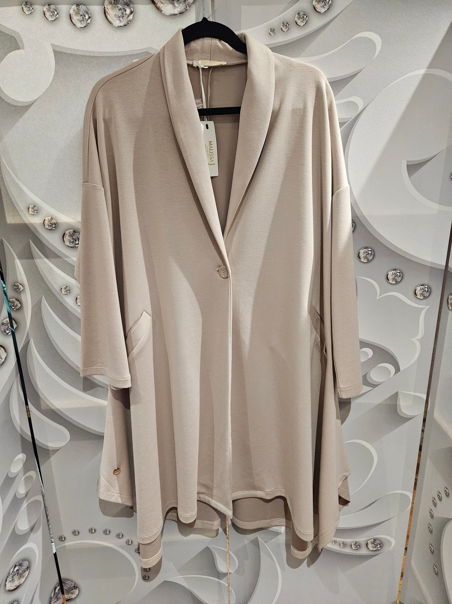 Draped Single Closure Blazer