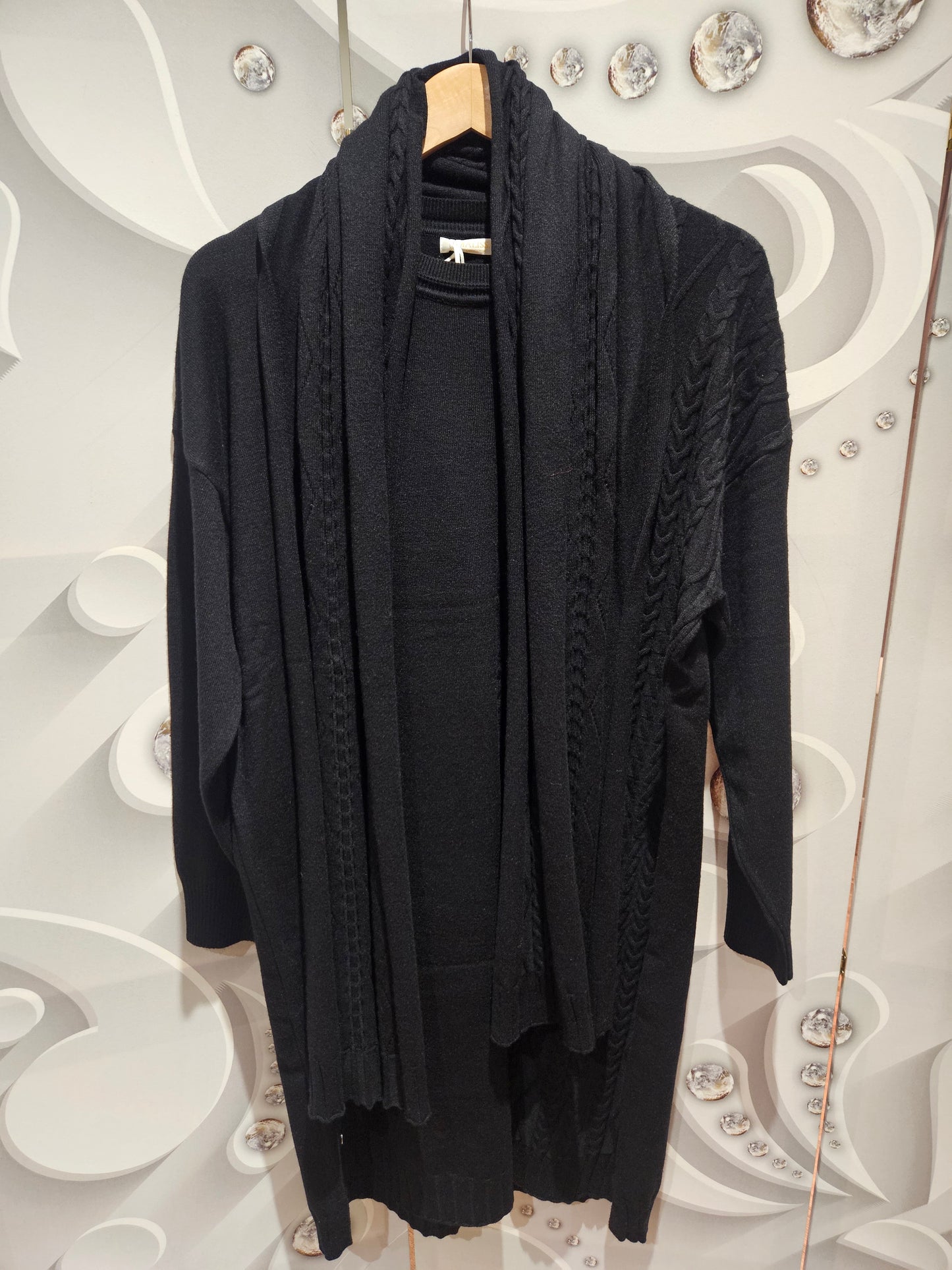 Jumper Dress with Scarf