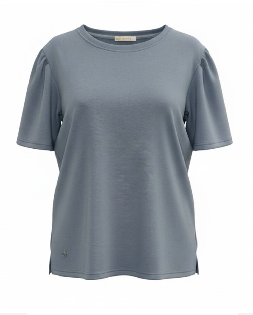 Malissa J Puff Sleeve Luxe Tee - Blue