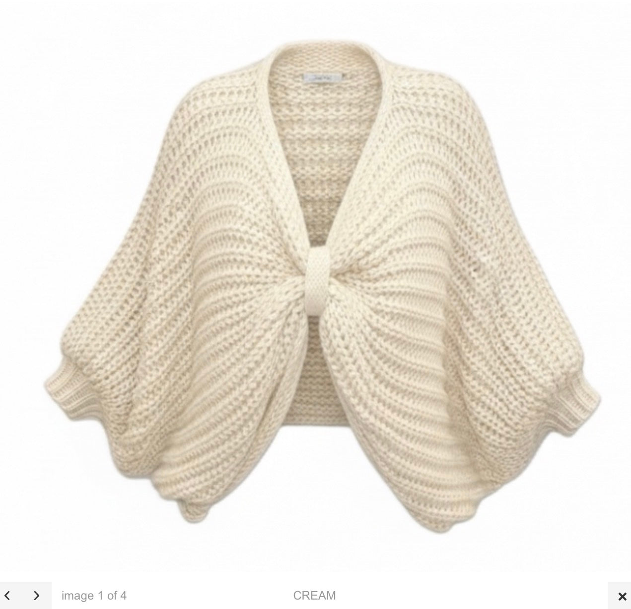 Malissa J Bow Knitted Jumper - Cream
