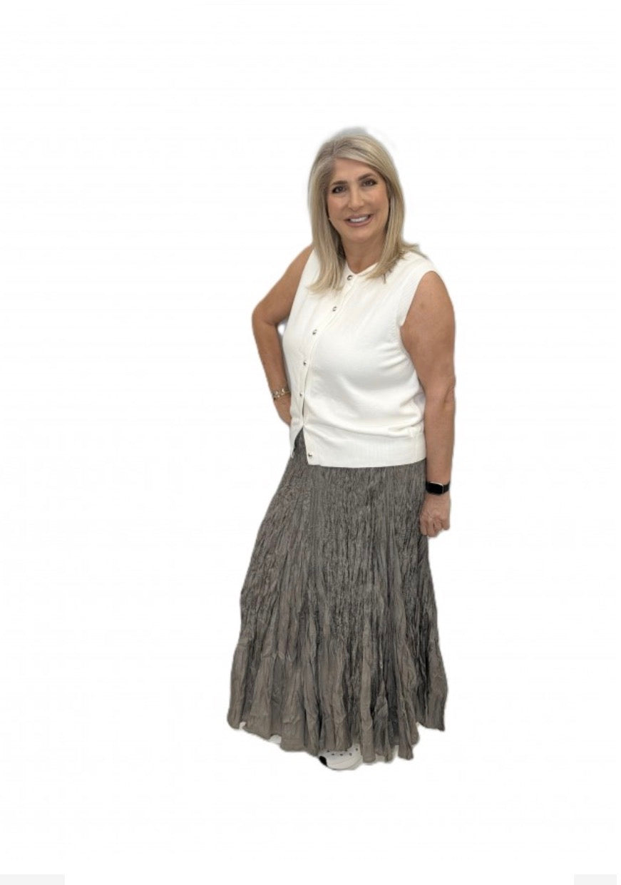 Malissa J Knitted Tank - White