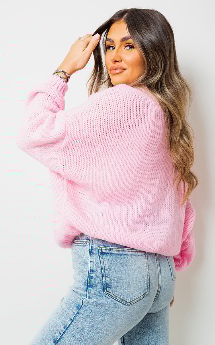 V-neck Button Down Knitted Cardigan