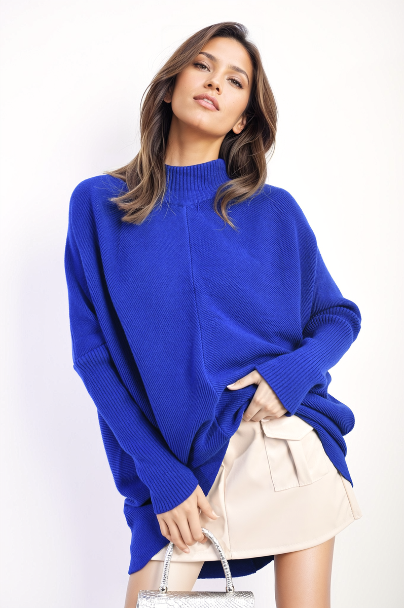 Janiyah Turtle Neck Longline Knitted Jumper