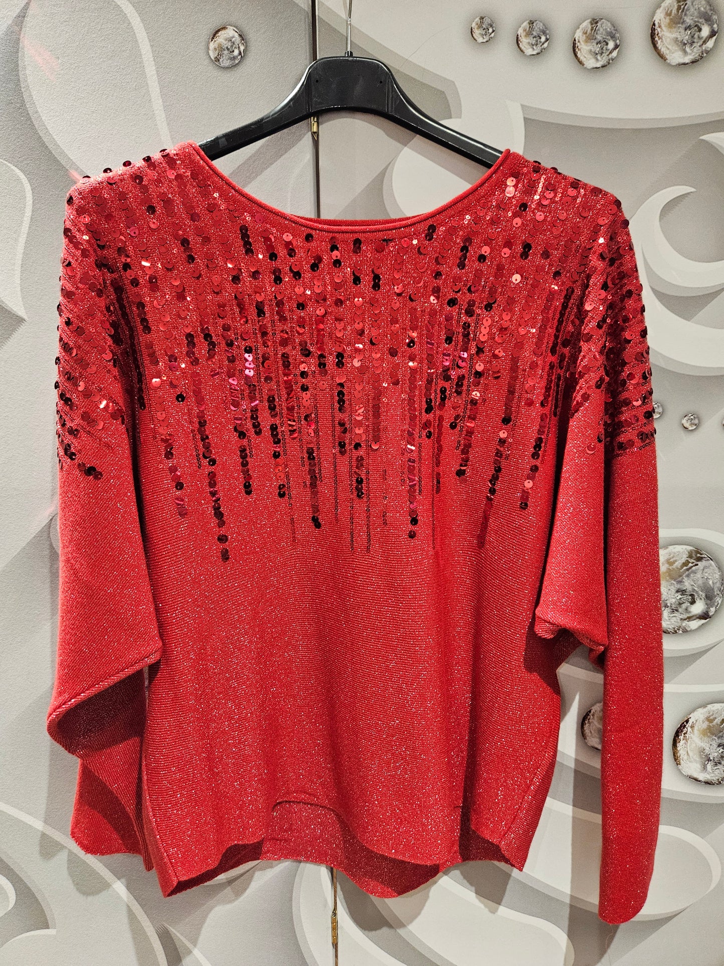 Jumper with Sequin Line Detail