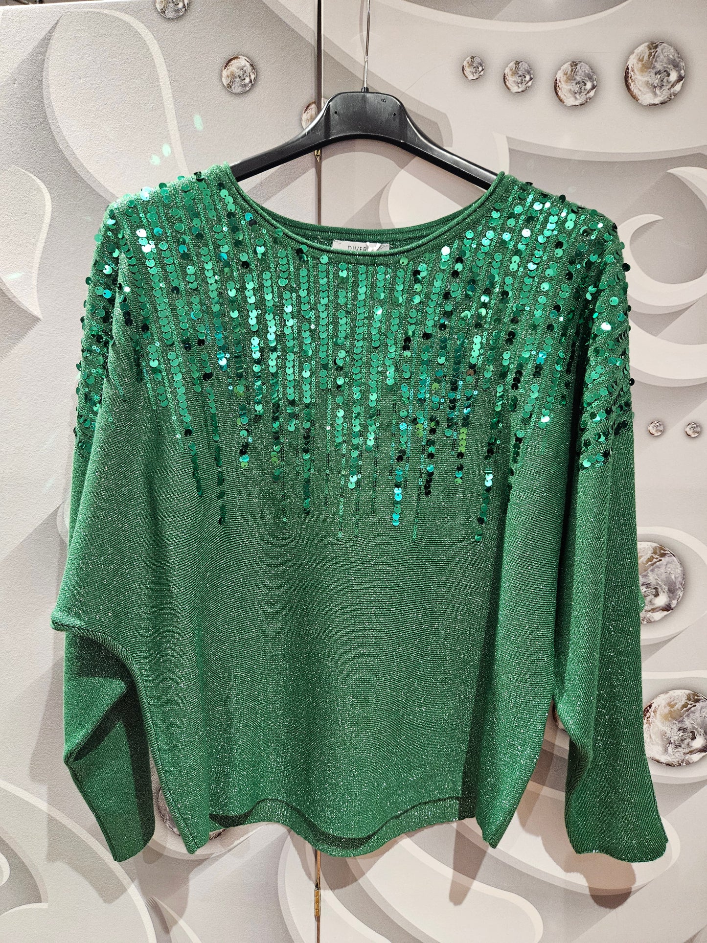 Jumper with Sequin Line Detail