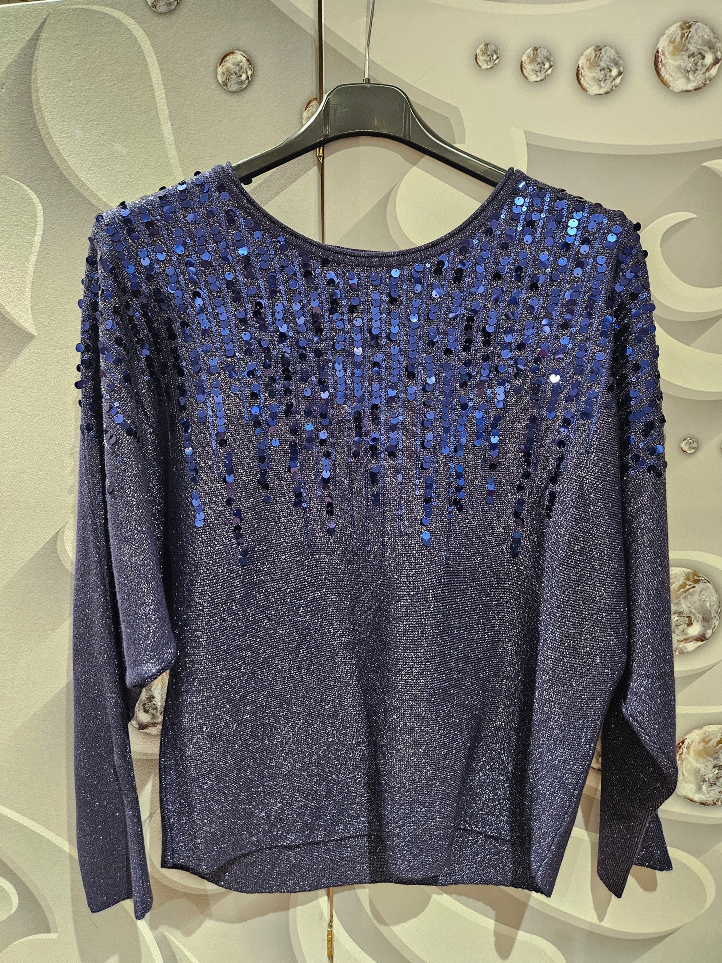 Jumper with Sequin Line Detail