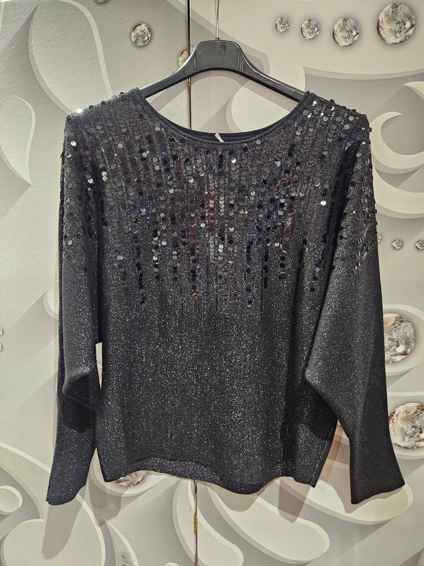 Jumper with Sequin Line Detail