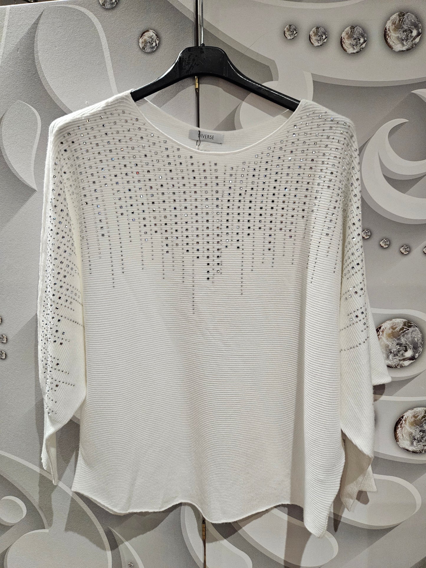 Jumper with Studded Jewel-Like Detail