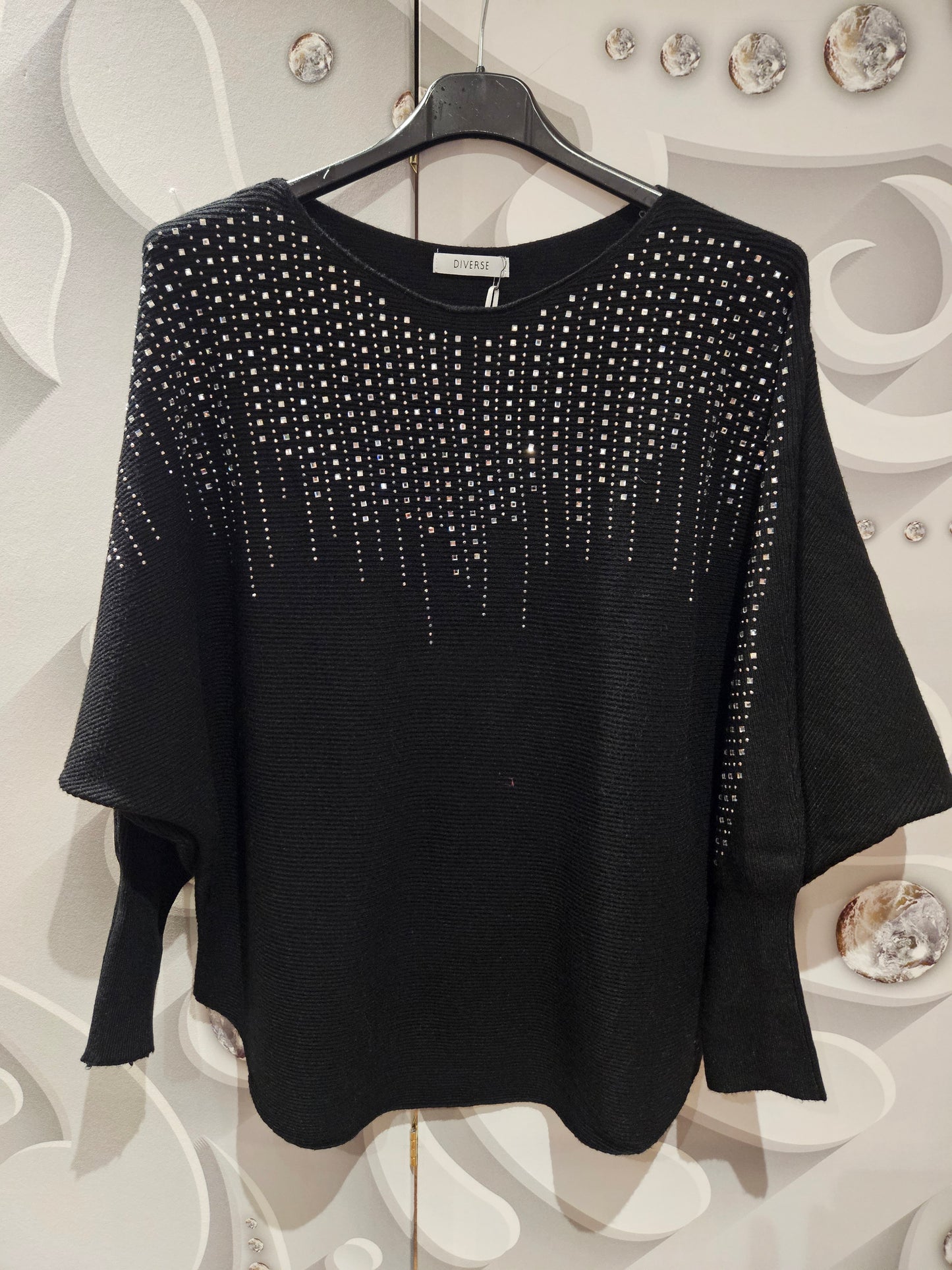 Jumper with Studded Jewel-Like Detail