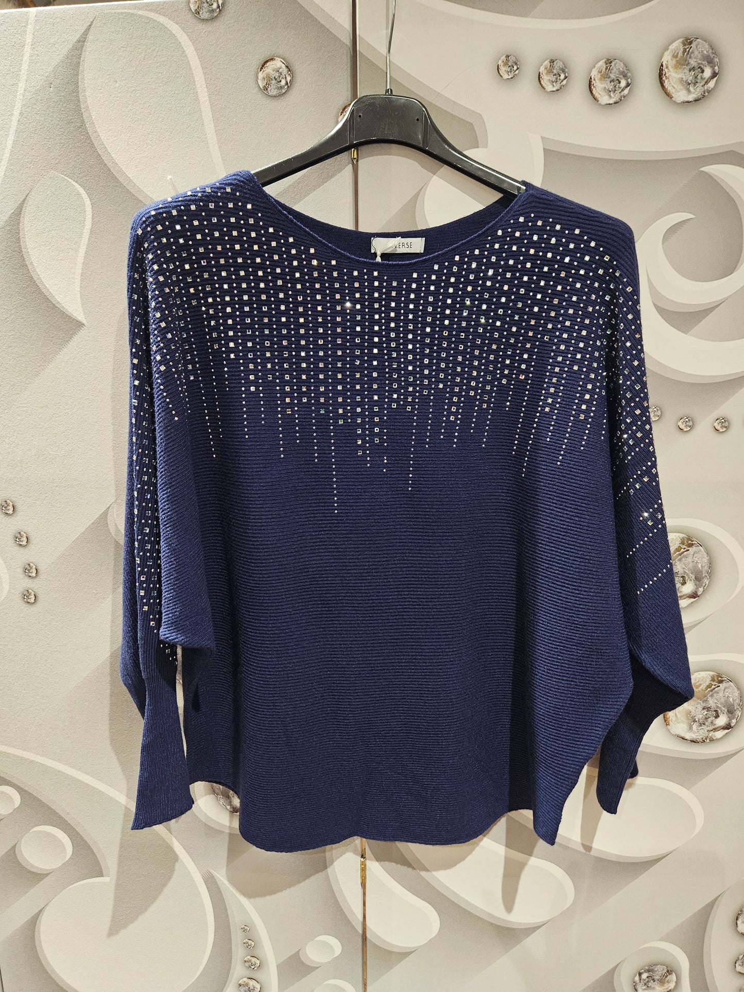 Jumper with Studded Jewel-Like Detail