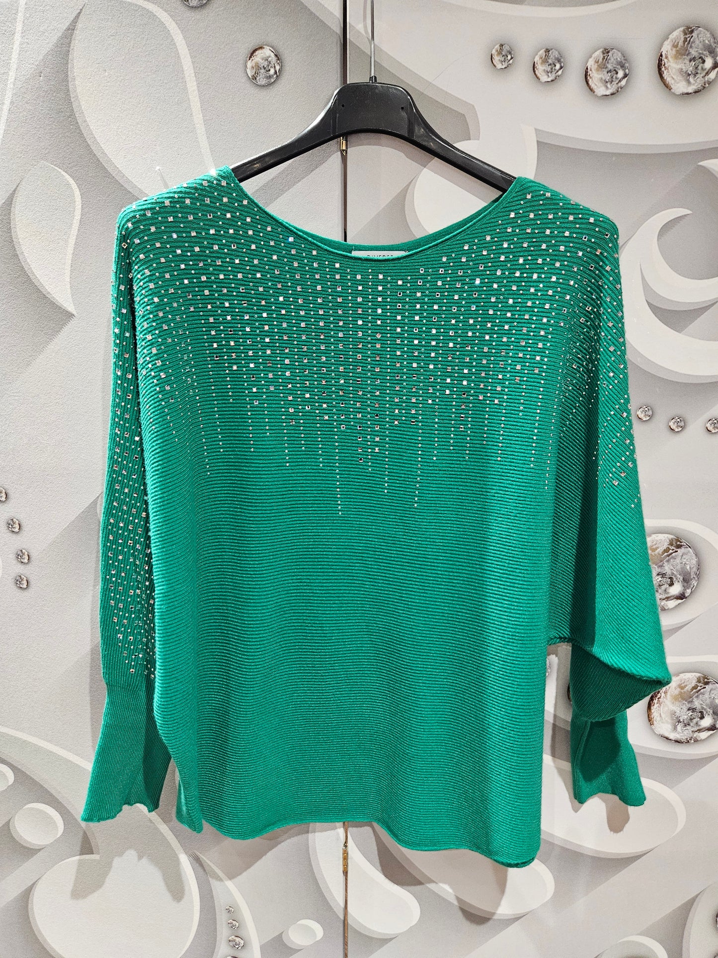 Jumper with Studded Jewel-Like Detail