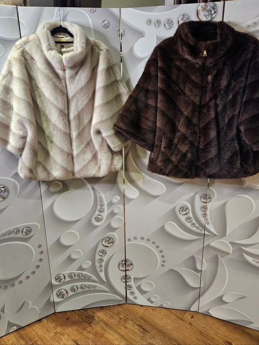 Faux-Fur Two Tone Jacket