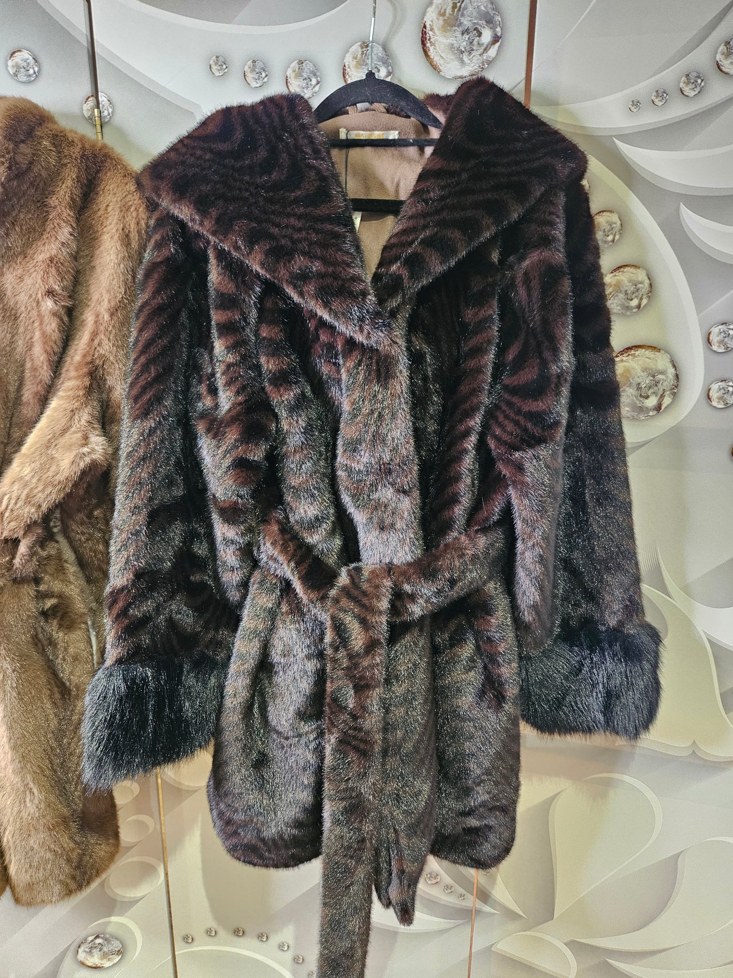 Faux-Fur Jacket with Hood