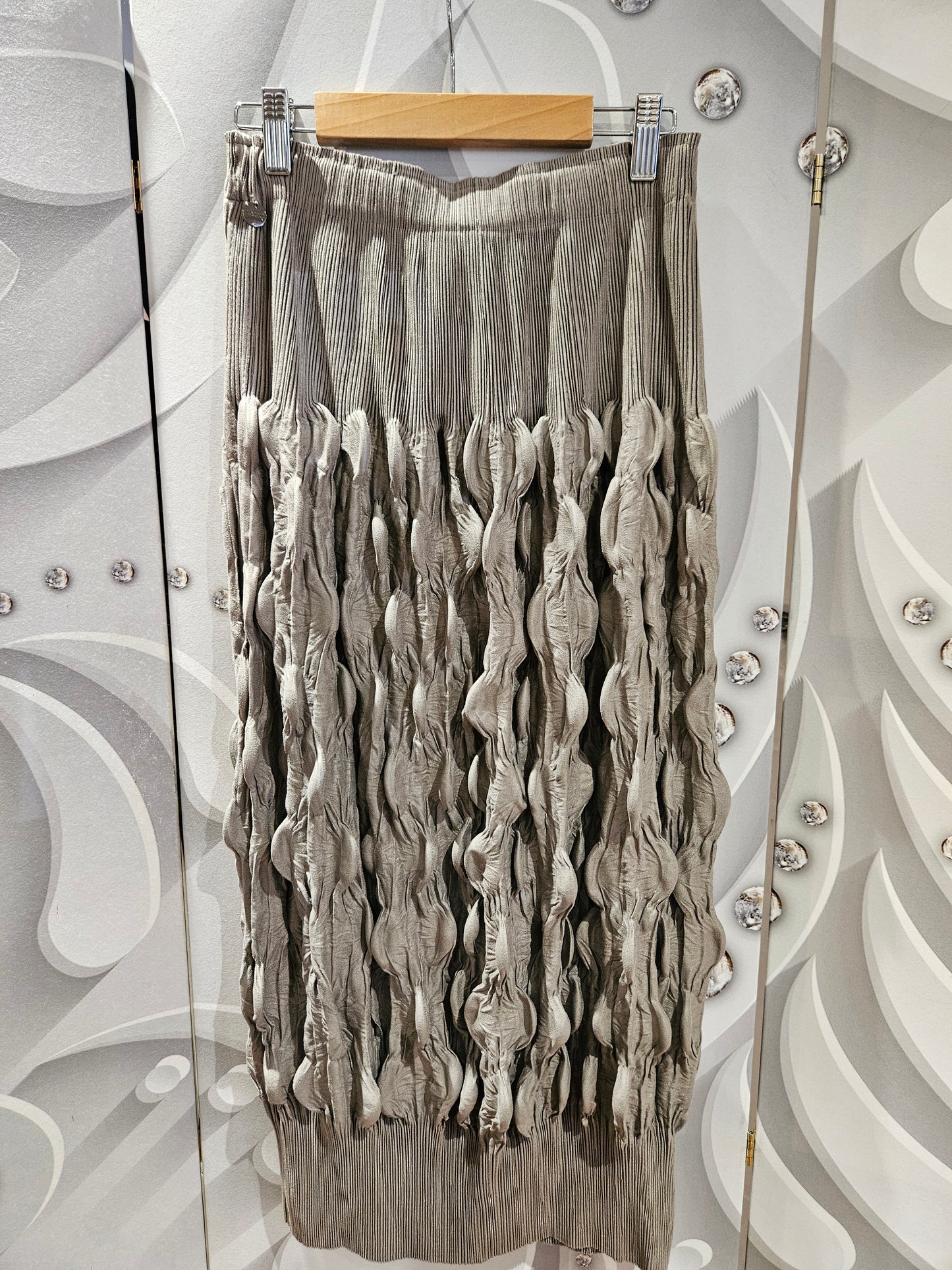 Midi Skirt with Ruched Detail