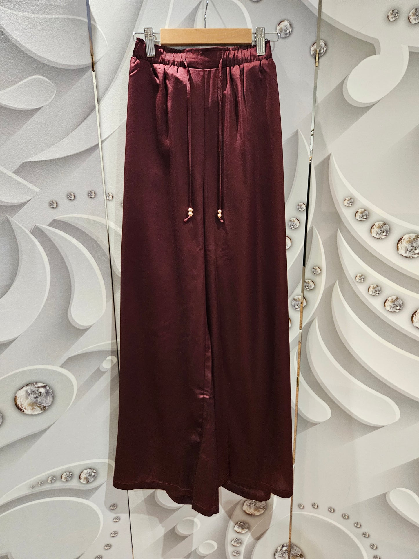Satin Drawstring Trousers