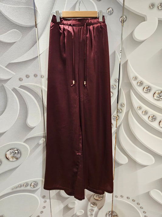 Satin Drawstring Trousers