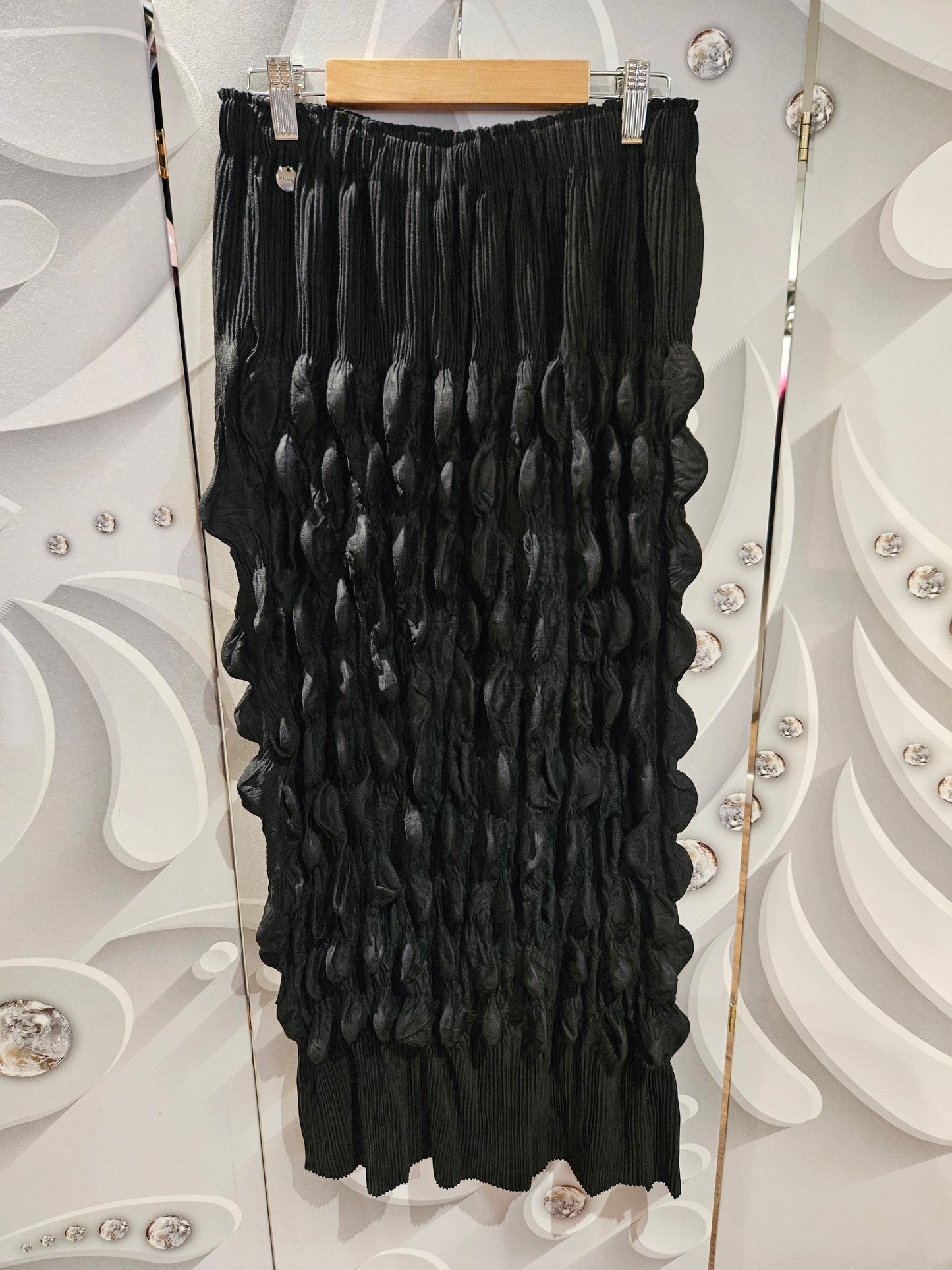 Midi Skirt with Ruched Detail