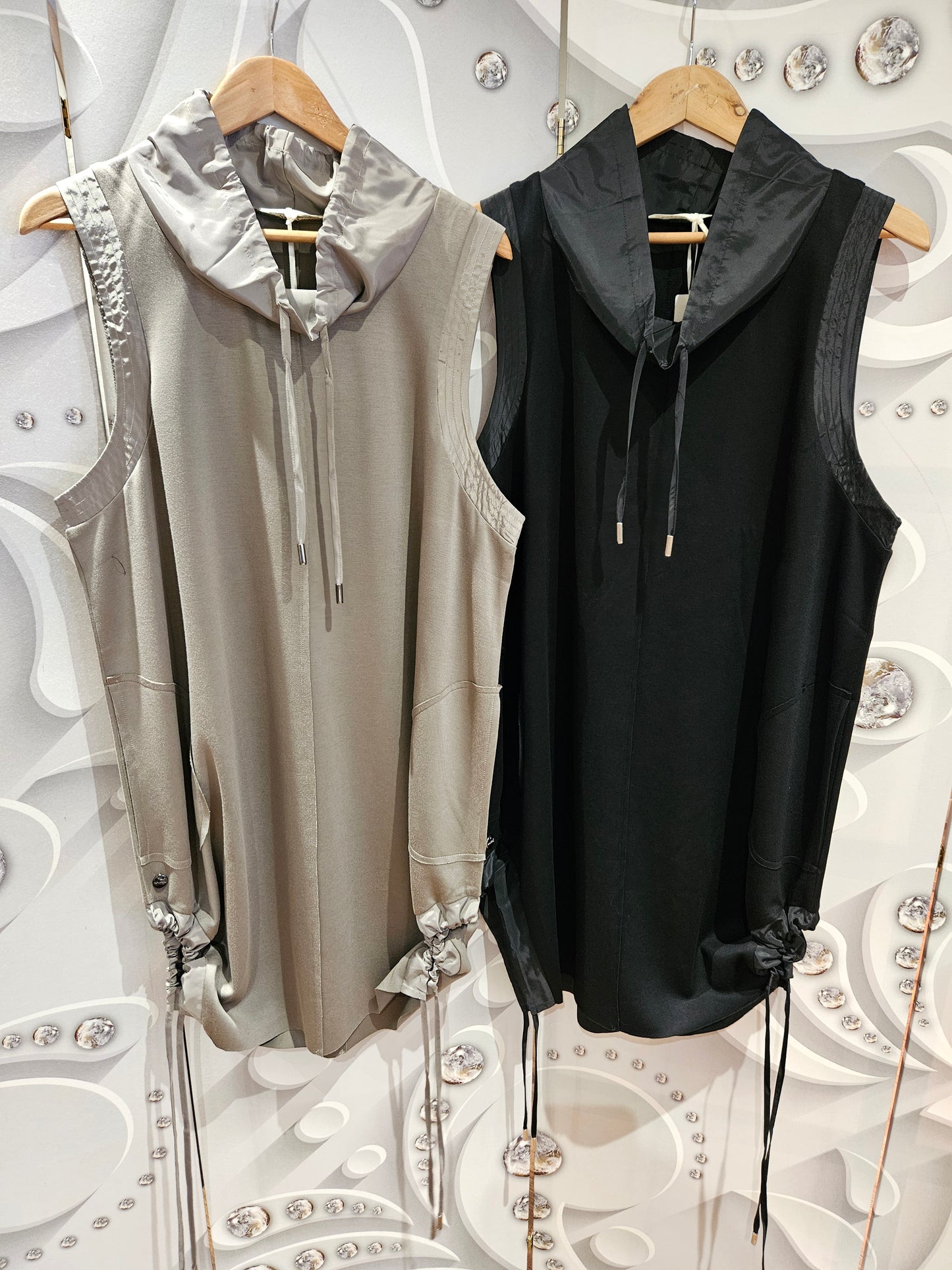 Sleeveless Top With Drawstring Detail