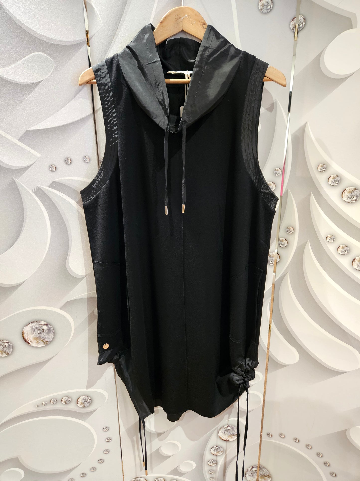 Sleeveless Top With Drawstring Detail