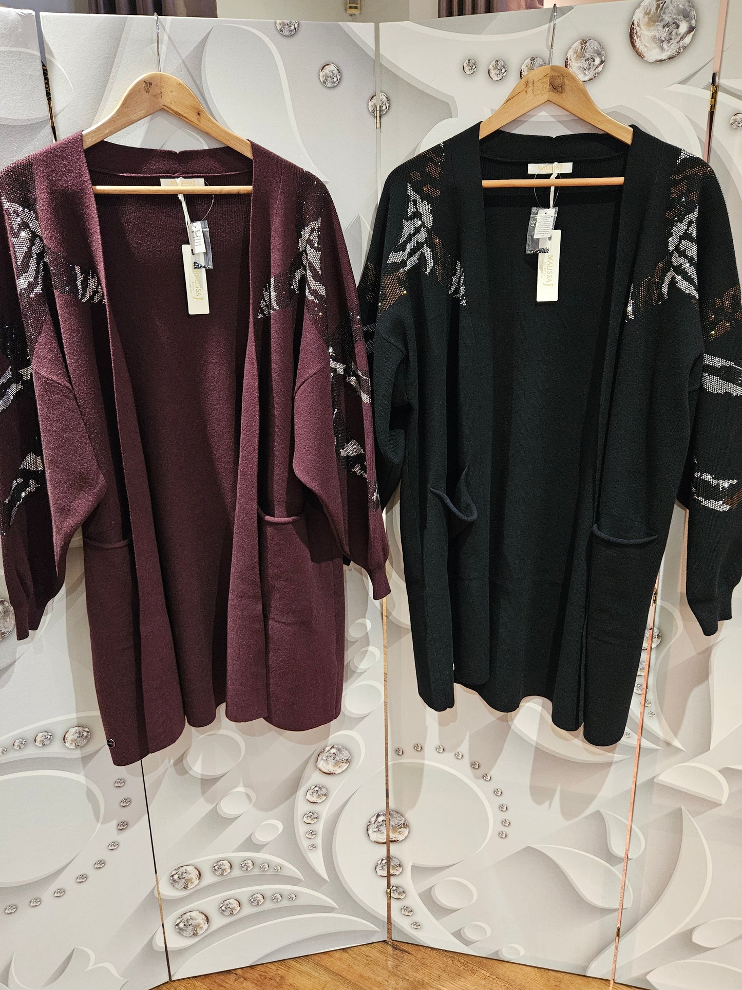 Longline Embellished Cardigan