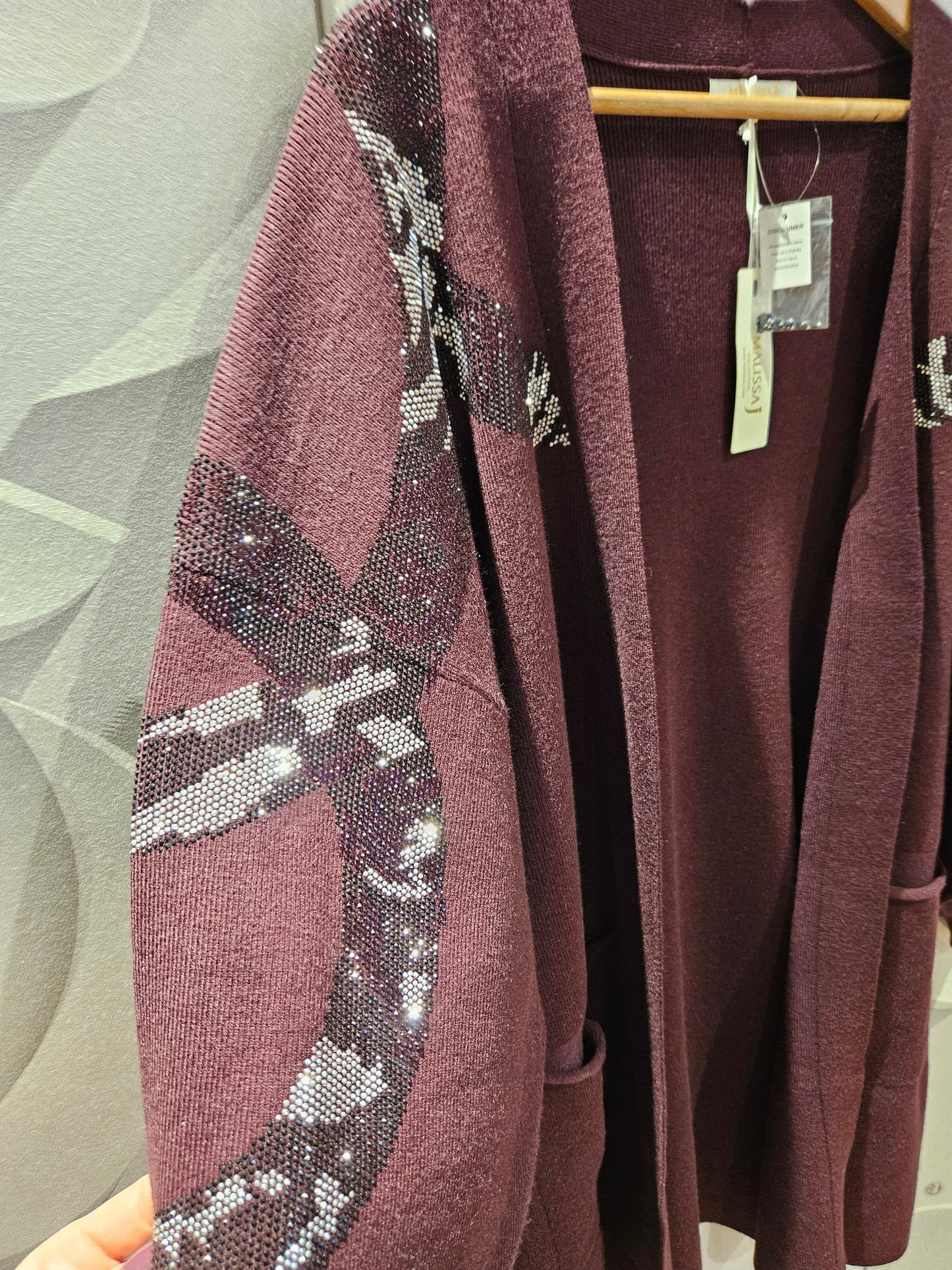 Longline Embellished Cardigan