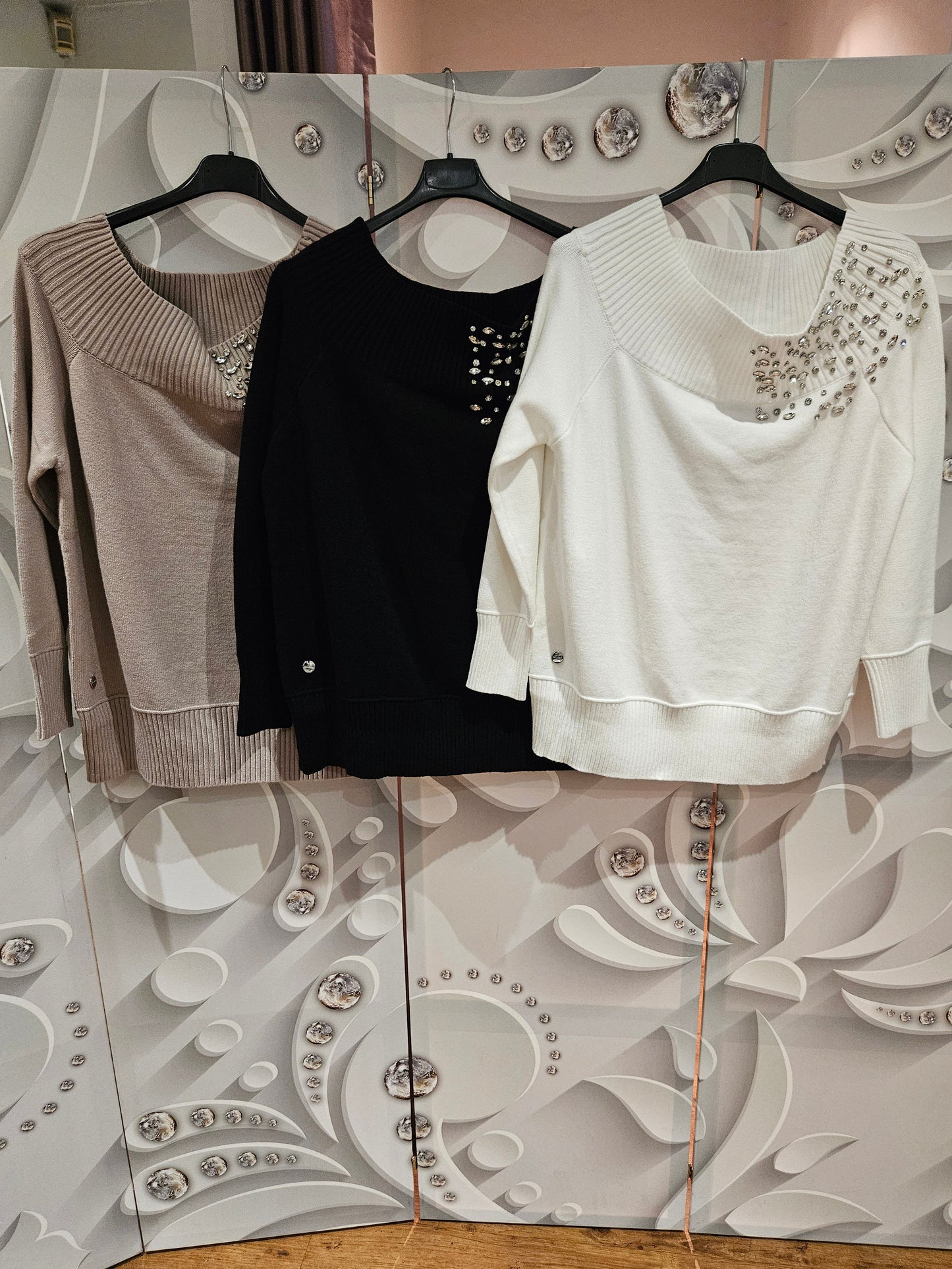 Jumper with Shoulder Embellishment