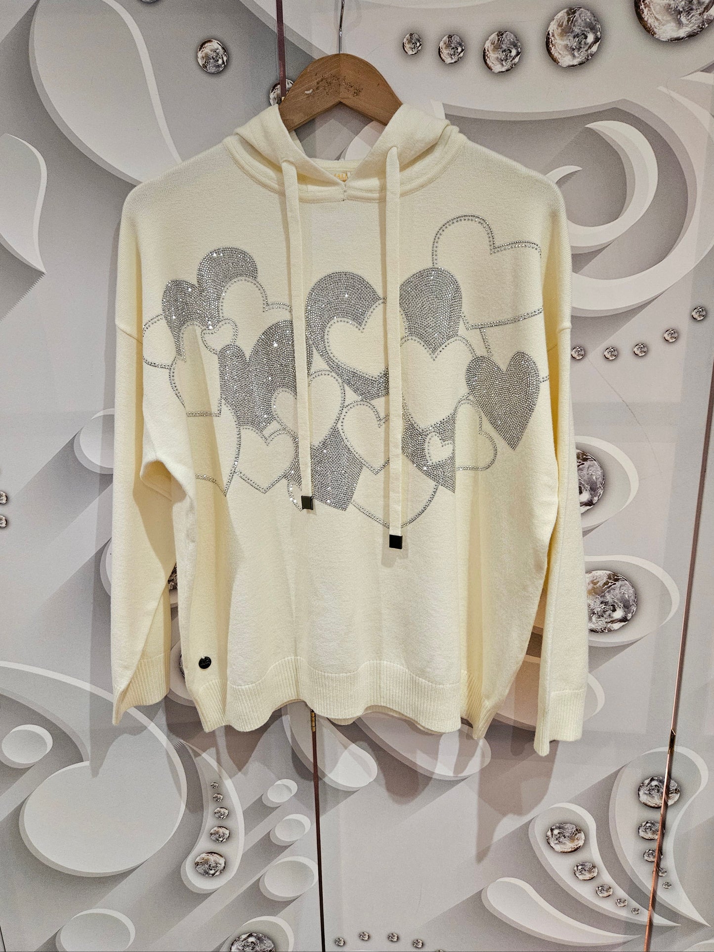 Heart Embellished Hoodie