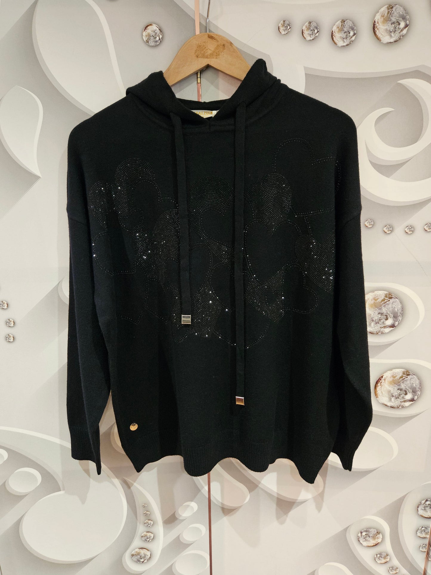 Heart Embellished Hoodie