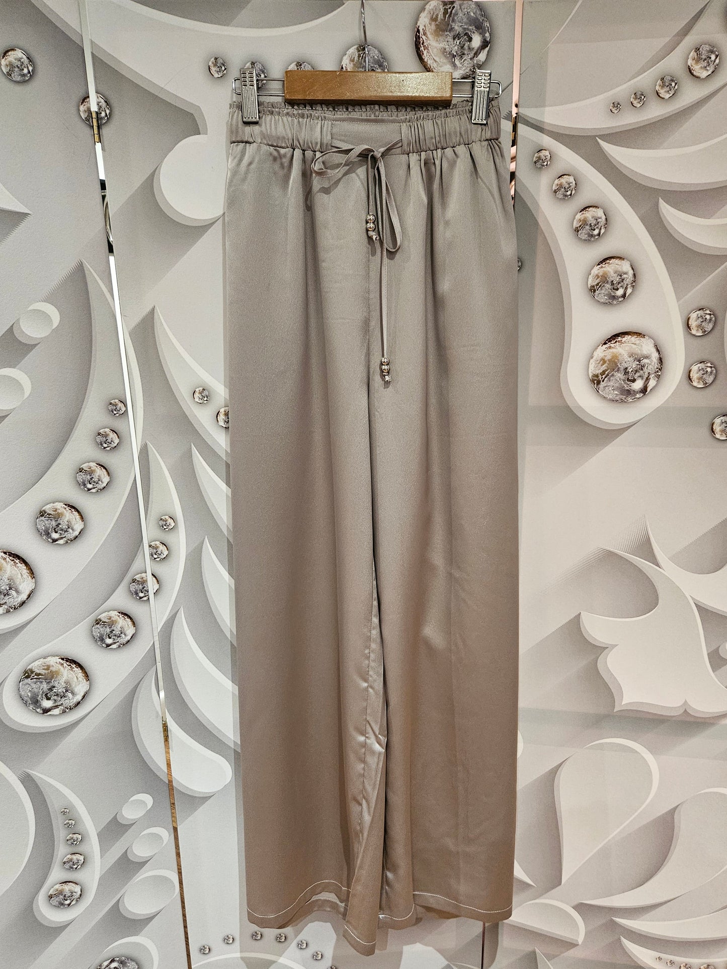 Satin Drawstring Trousers
