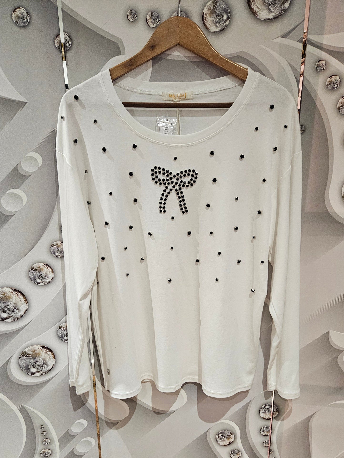 Bow Embellished Top