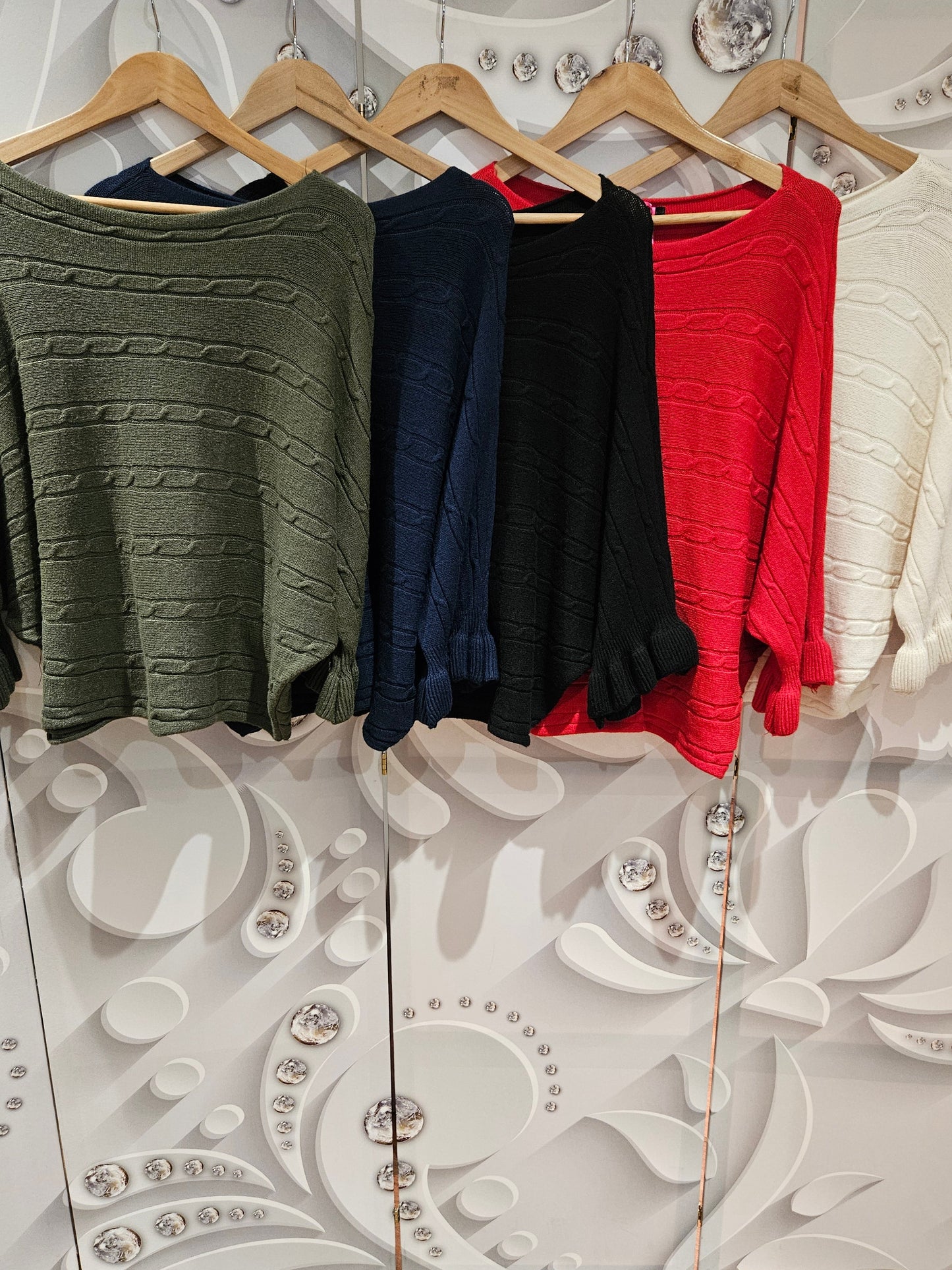 Knitted Ruffle Detail Jumper