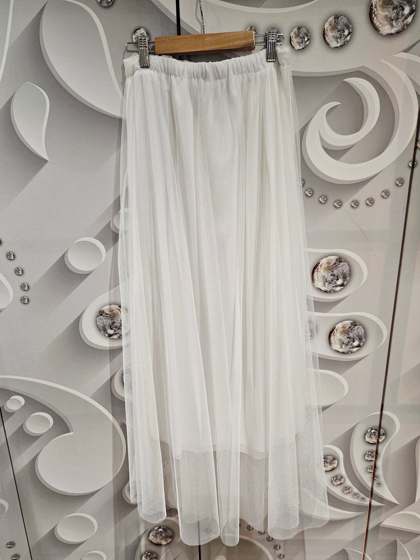 Tulle Layered Midi Skirt