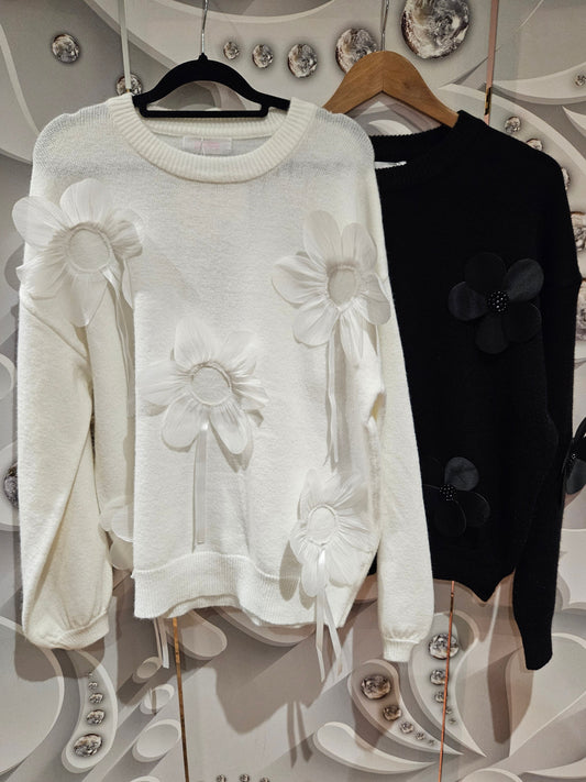 3d Floral Detail Jumper