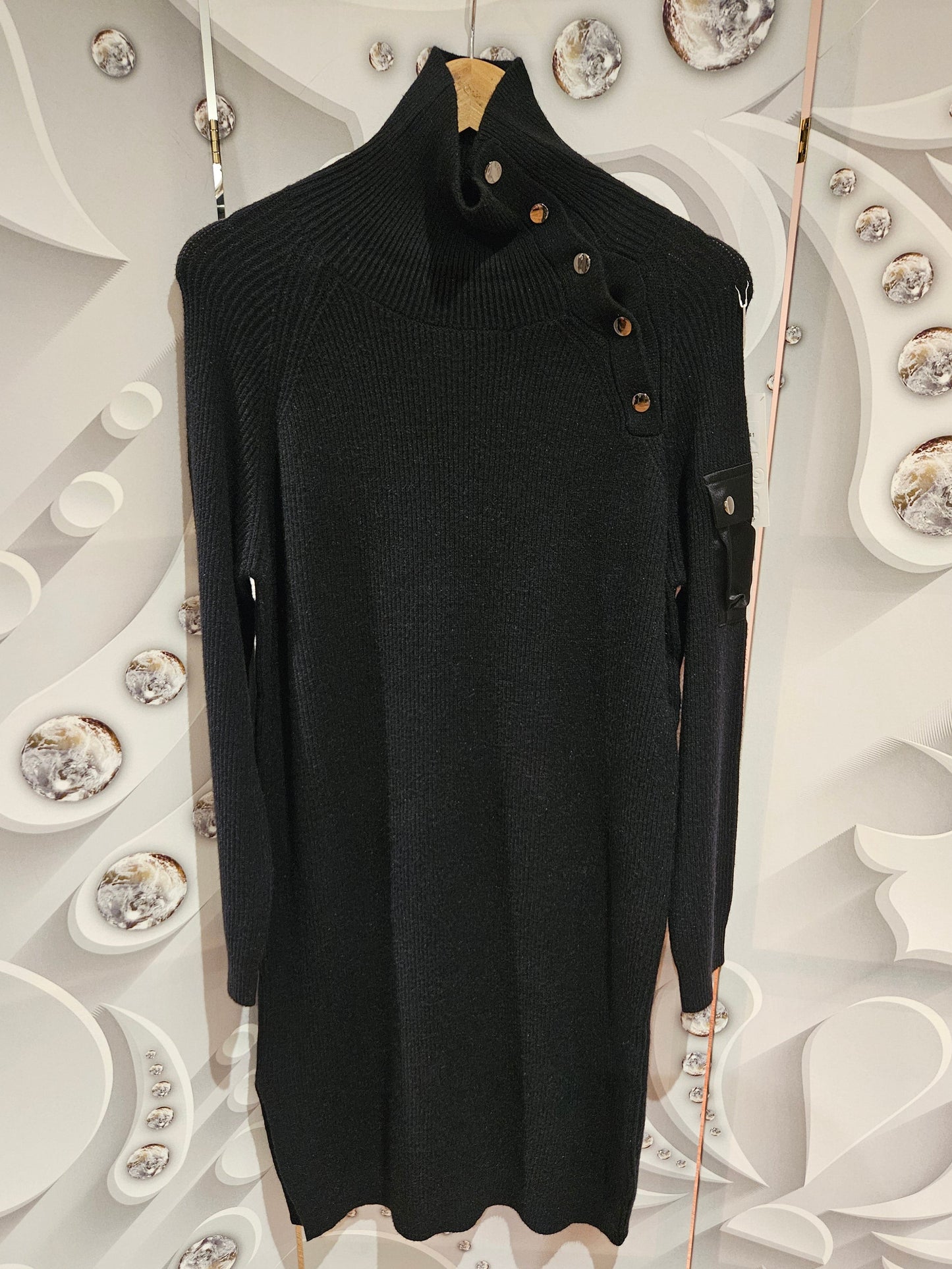 Jumper Dress With Arm Pocket Detail