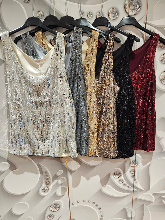 All-over Sequin Vest
