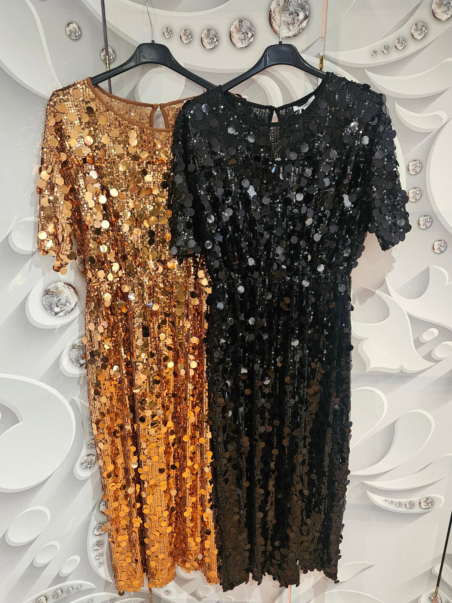 All Over Sequin Midi Dress