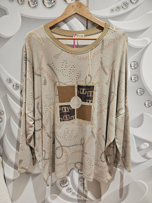 Printed Longline Jumper