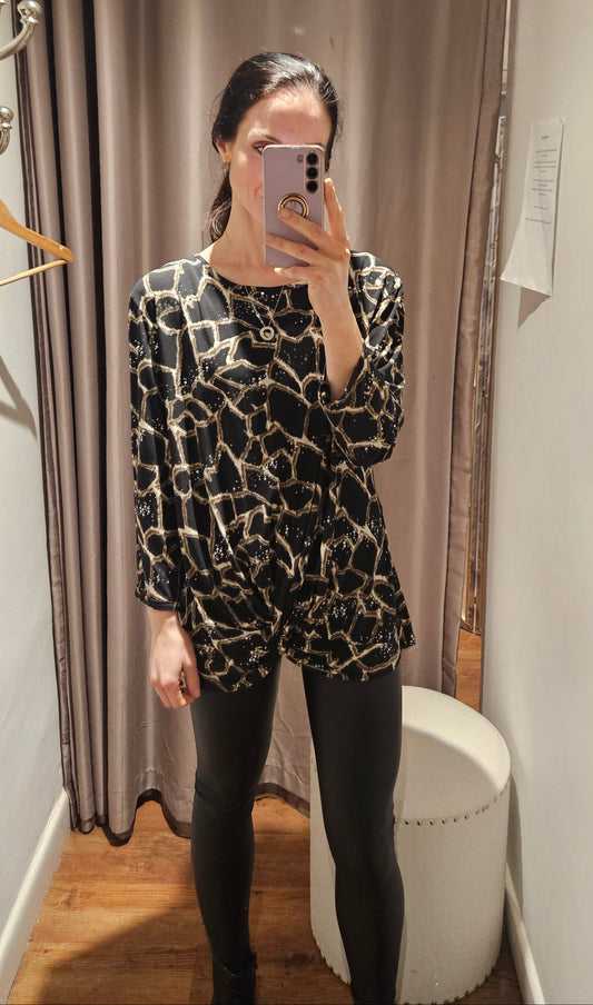 Geometric Printed Blouse