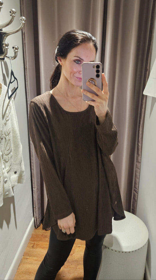 Micro-Pleated Blouse