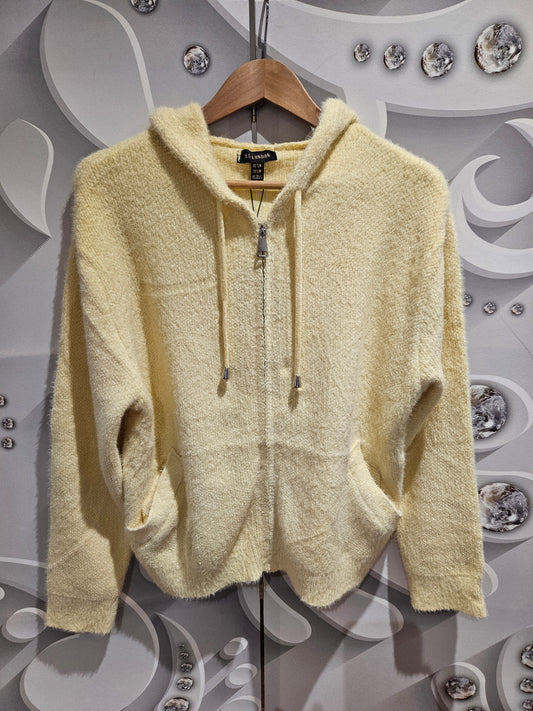 Soft Knit Hoodie With Pockets