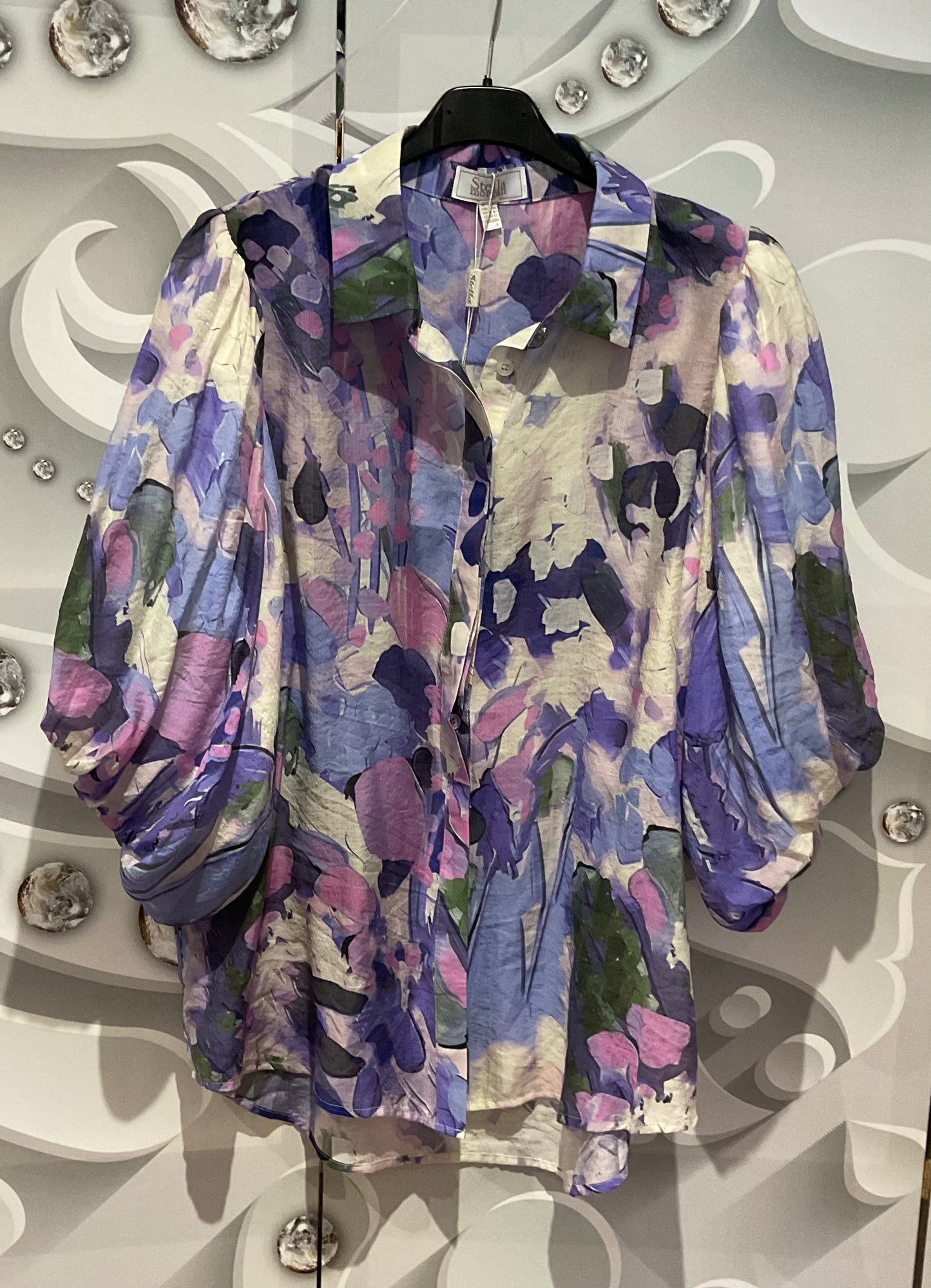 Bubble Sleeve Blouse