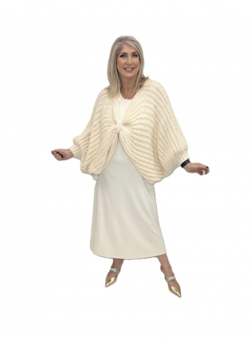 Malissa J Bow Knitted Jumper - Stone