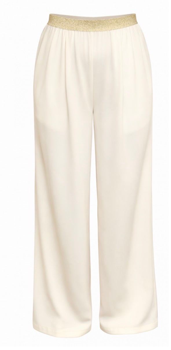 Malissa J Woven Wide Legged trousers - White