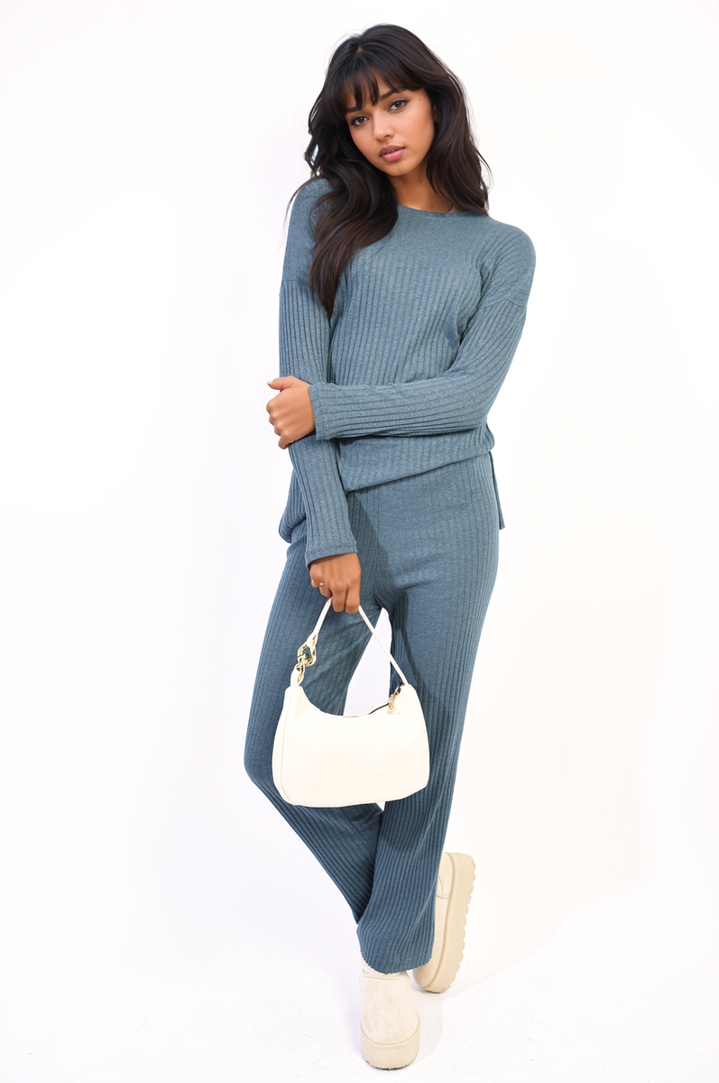 Knitted Top And Trouser Co-ord Set