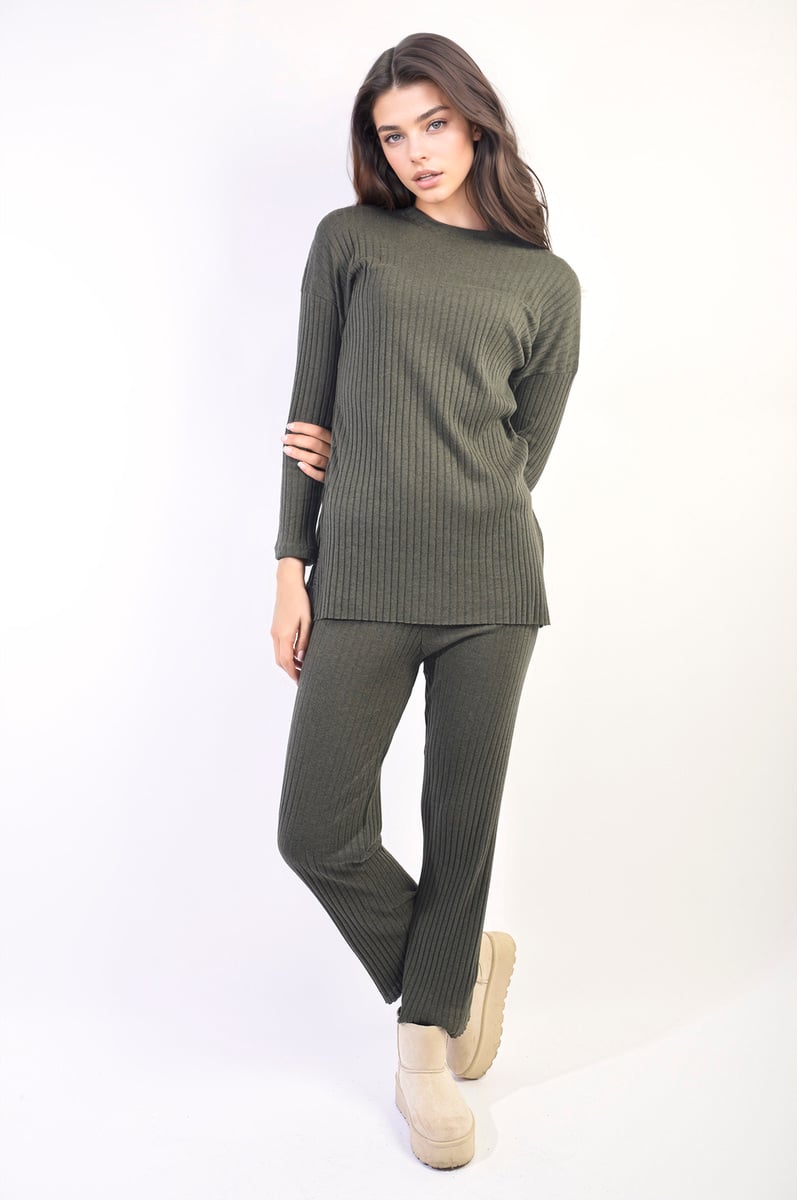 Knitted Top And Trouser Co-ord Set