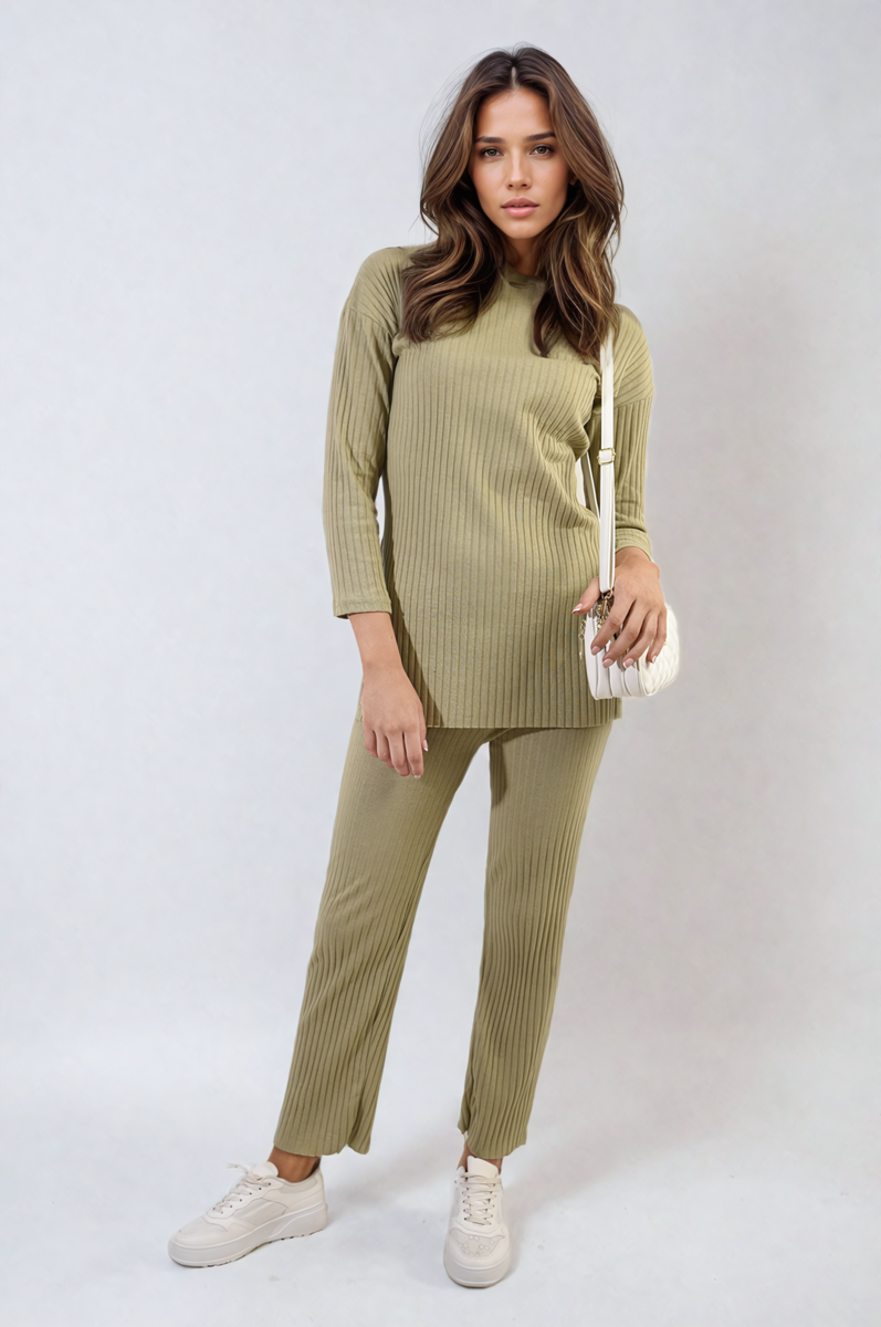 Knitted Top And Trouser Co-ord Set