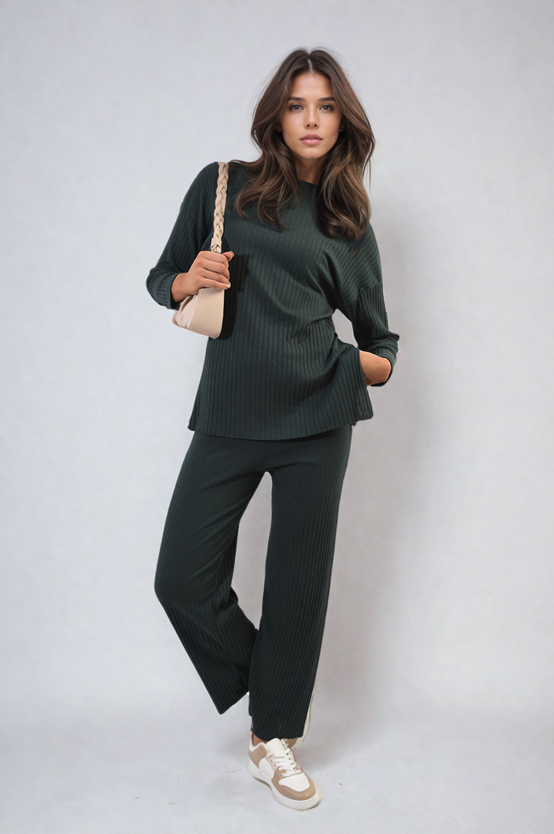 Knitted Top And Trouser Co-ord Set